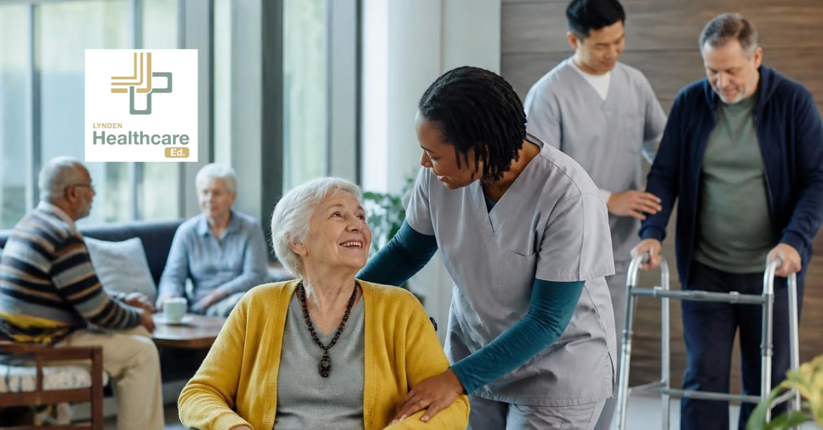 a long-term care CNA caring for a resident